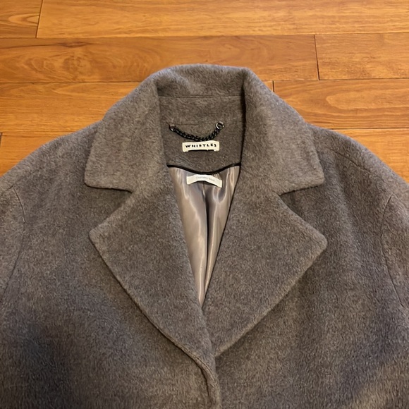 WHISTLES wool coat with belt - Picture 4 of 11